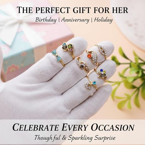 Wholesale Set of 50 Women's Rings for Resale Colorful Rhinestone Rings - Women's Vintage Style (50-Piece Pack in OPP Bags) in Saudi Arabia