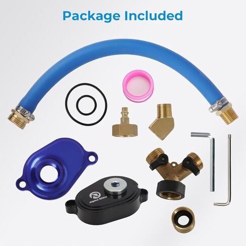 AUTOVIC 6.0L Oil Cooler Flush Kit with "T" Port Adapter and Magnetic Plug Cooler Water Outlet for 2003-2010 Ford VT365 VT275 in Saudi Arabia