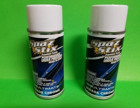 Spaz Stix 2 PACK ULTIMATE MIRROR CHROME AEROSOL رذاذ الطلاء 3.5 أوقية يمكن أن تشمل قسيمة RC شيكاغو in Kuwait