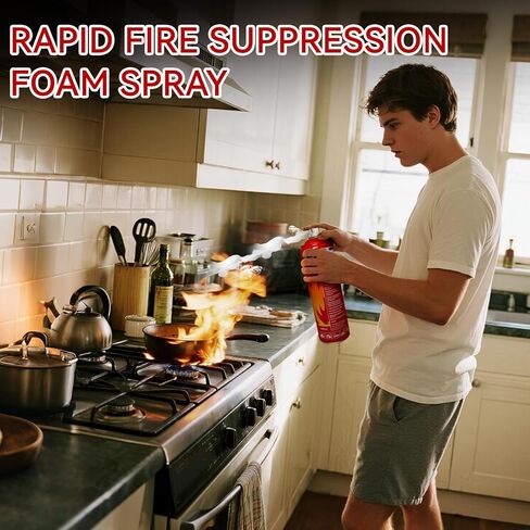 4-Pack Fire Extinguisher with Mount Brackets，Portable for Home, Kitchen, Car, Boat，BBQ -Multi-Purpose Fire Protection in Kuwait