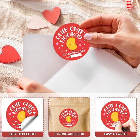 40 PCS Valentine's Day Stickers - Bow Self Adhesive Round & Rectangle Label for Kids Adults - Happy Valentine's Day - Valentines Sticker Tag for Gift Wrap Envelope Card Party Decor - A03 in Kuwait
