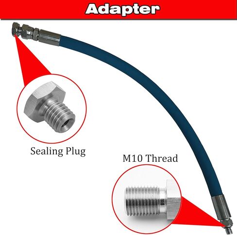 خرطوم تغيير تصريف الزيت 10 مم من SHOOSHINE، أداة مساعدة تصريف الزيت، M10x1.25 مم، طول 20 بوصة in Kuwait