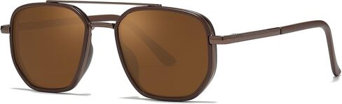 نظارات شمسية أفياتور خالية من التشابك للنساء، نظارات شمسية عصرية مستقطبة مع جسر مزدوج للسفر والقيادة in Kuwait