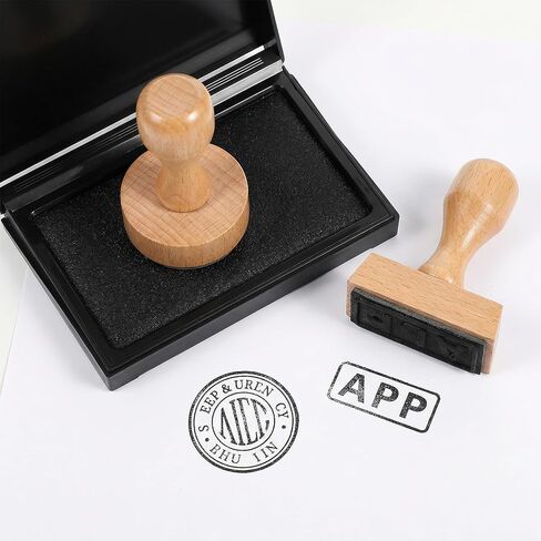 Black Ink Pad, 3.81 X 2.87inch Ink Pads Black Stamp Pad, All-Purpose Felt Pad for Office and Crafting, Ink Stamp Pad for Rubber and Clear Stamps in Kuwait