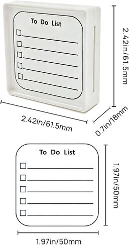 to Do List Stamp, Self-Inking Black Checklist for Planning, School, Office, Retail & Accounting, Reusable Memo Pad Stamp in Kuwait