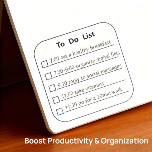to Do List Stamp, Self-Inking Black Checklist for Planning, School, Office, Retail & Accounting, Reusable Memo Pad Stamp in Kuwait