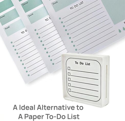 to Do List Stamp, Self-Inking Black Checklist for Planning, School, Office, Retail & Accounting, Reusable Memo Pad Stamp in Kuwait