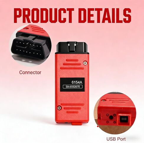 ماسح ضوئي 6154A Obd2 مع CAN FD & DoIP، ماسح ضوئي تشخيصي احترافي لـ VWAudiSkodaSeat، متوافق مع الموديلات من 1995-2025 in Kuwait