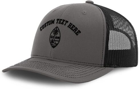 قبعة شبكية مخصصة من ريتشاردسون مطرزة بختم غوام تشامورو هاغاتنا قبعات سائقي الشاحنات للرجال والنساء in Kuwait