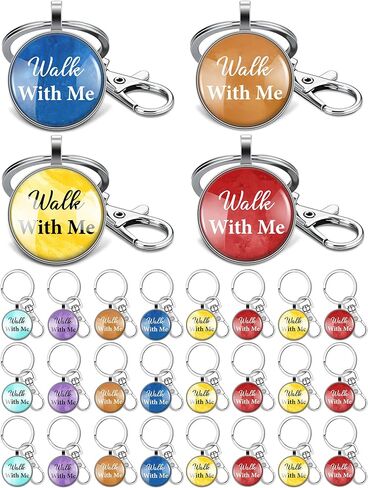 Nosiny 30 Pcs Lds Easter Gifts Mormon Keychains Bulk 2026 Lds Youth Theme Walk with Me Gifts Keychains Christian Faith Baptism Presents for Women Men Teens Office School in Saudi Arabia