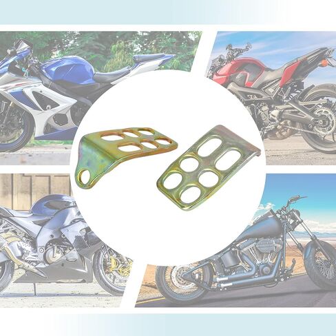 X AUTOHAUX 1 زوج 12 مللي متر المعادن دراجة نارية Rearsets الخلفية مجموعة مسند القدمين Footpeg القدم الراحة الوتد دراجة دراجة الدراجات لهجة برونزية in Saudi Arabia