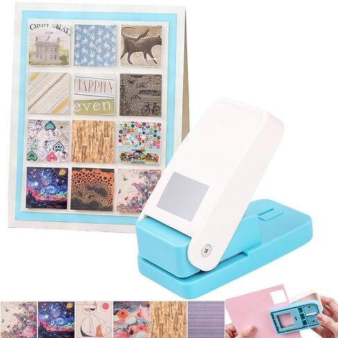 Stamp Puncher, Stamp Punch, 1x0.8 inch Postage Stamps Puncher, Scrap a Day Punch, StampCutter HolePunch, Lever Craft Paper Punches for Crafting, DIY Project, Punches That Looks Like a Stamps in Saudi Arabia