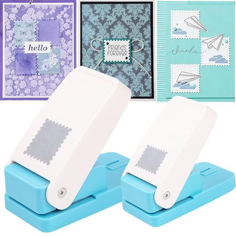 Stamp Puncher, Stamp Punch, 1x0.8 inch Postage Stamps Puncher, Scrap a Day Punch, StampCutter HolePunch, Lever Craft Paper Punches for Crafting, DIY Project, Punches That Looks Like a Stamps in Saudi Arabia