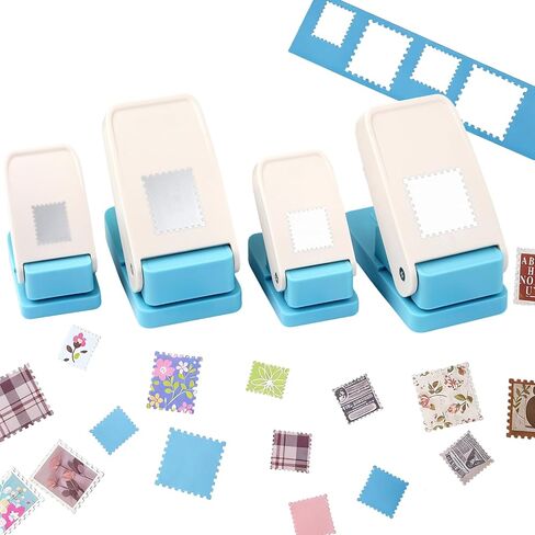 Stamp Puncher, Stamp Punch, 1x0.8 inch Postage Stamps Puncher, Scrap a Day Punch, StampCutter HolePunch, Lever Craft Paper Punches for Crafting, DIY Project, Punches That Looks Like a Stamps in Saudi Arabia