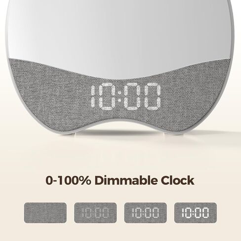 Ok to Wake Alarm Clock for Kids, Sleep Trainer with Night Light, Sound Machine,Dimmable Fabric Display, 21 Soothing Melodies, Wake-Up Timer, Child Lock, for Kids’ Bedroom in Kuwait