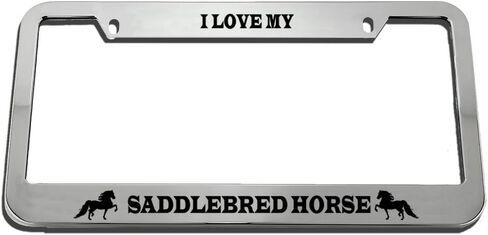 Speedy Pros I Love My Saddlebred Horse License Plate Frame Tag Holder in Saudi Arabia