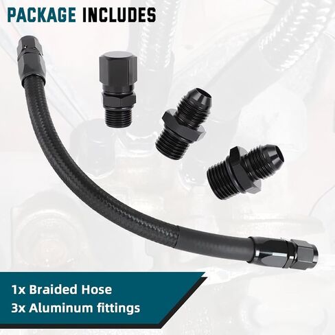 AUTOVIC Power Steering Rack Loop Kit 6AN Loop Hose for Honda Civic 1992-1995 Civic Del Sol EG Rack Ports in Saudi Arabia