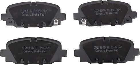 Front and Rear Brake Pad Set Ceramic Hardware Compatible with 2018-2022 Jeep Compass in Saudi Arabia