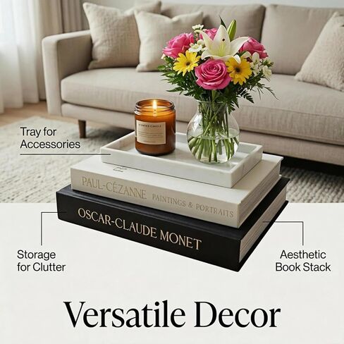 OUTDOORJERKER|Decorative books for home decor fake books box set of 2|faux books for decor on Bookshelf and Entry way table or book decor as coffee table books in Saudi Arabia
