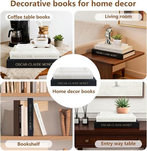 OUTDOORJERKER|Decorative books for home decor fake books box set of 2|faux books for decor on Bookshelf and Entry way table or book decor as coffee table books in Saudi Arabia