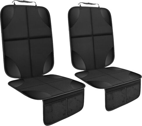 EcoNour 2 Pack واقي مقعد السيارة لمقعد السيارة للأطفال | قماش 600D | حصيرة غطاء مقعد السيارة مضادة للانزلاق مع بطانة سميكة | غطاء مقعد السيارة لمقعد السيارة للأطفال in Kuwait