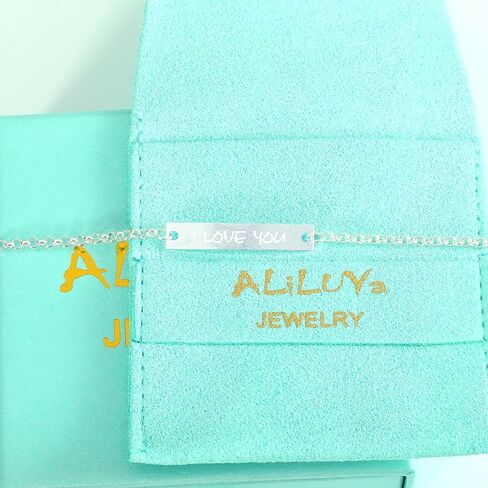 I Love You Bracelet for Women, 925 Sterling Silver Inspirational Love Jewelry, Meaningful Gift for Her in Saudi Arabia