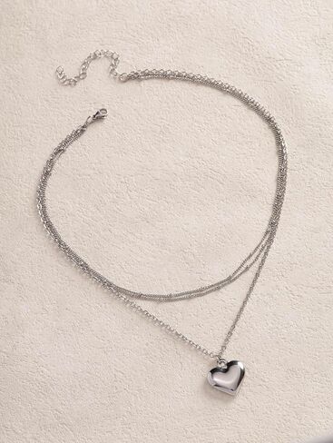 Sacina Layered Dainty Heart Choker Necklace, Gothic Emo Punk Grunge Necklace, Goth Jewelry, Valentine Christmas Jewelry Gift for Women in Saudi Arabia