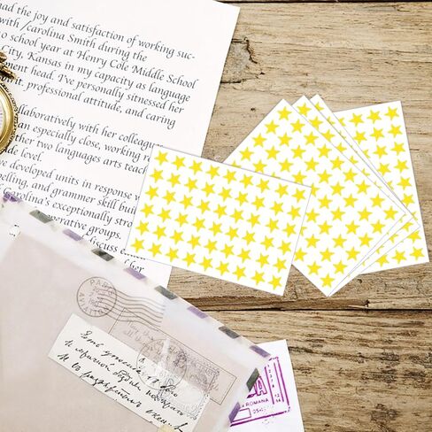 1080PCS Gold Star Stickers, 20 Sheets Reward Stickers for Kids 1.3cm/0.5 Inch Small Stars Sticker Mini Incentive Stars Sticker for Kid School Reward Crafts Decoration in Saudi Arabia