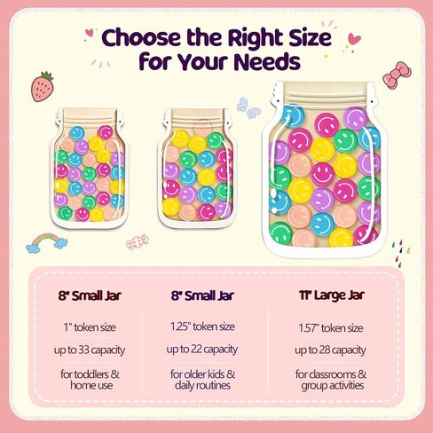 وعاء مكافآت الفصل الدراسي المغناطيسي، وعاء مكافآت كبير مقاس 27.94 سم مع 30 رمزًا مبتسمًا، نظام مكافآت التعزيز الإيجابي للمعلمين والأطفال in Kuwait