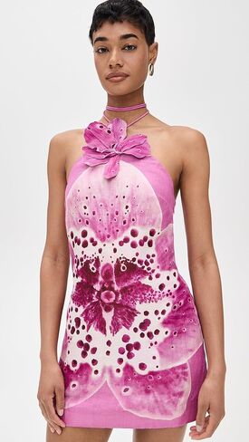 AMUR Women's Everlee Orchid Print Mini Dress in Saudi Arabia