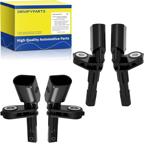 مجموعة من 4 مستشعر سرعة عجلة ABS أمامي وخلفي يسار ويمين متوافق مع سيارات فولكس فاجن وأودي ونماذج المقاعد - جيتا وجيتا سيتي وباسات سي سي وجولف وجي تي آي وتي تي وR32 وبيتل وA3 كواترو و1KD927807 in Kuwait