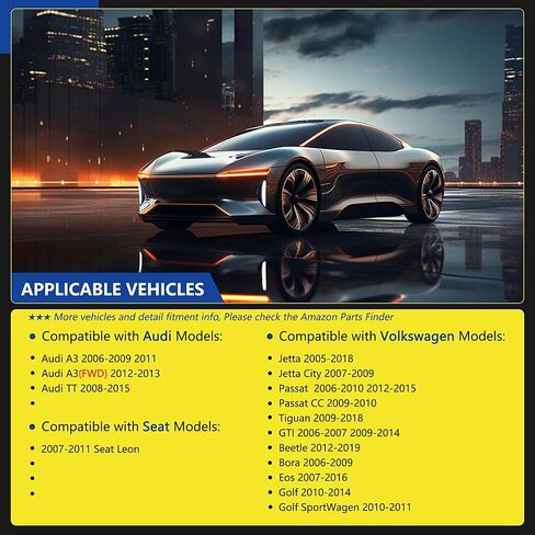 مجموعة من 4 مستشعر سرعة عجلة ABS أمامي وخلفي يسار ويمين متوافق مع سيارات فولكس فاجن وأودي ونماذج المقاعد - جيتا وجيتا سيتي وباسات سي سي وجولف وجي تي آي وتي تي وR32 وبيتل وA3 كواترو و1KD927807 in Kuwait