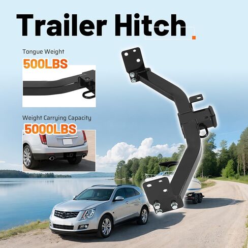 Trailer Tow Hitch, 2 Inch Receiver Compatible with 2010-2016 Cadillac SRX Trailer Hitch Receiver in Saudi Arabia