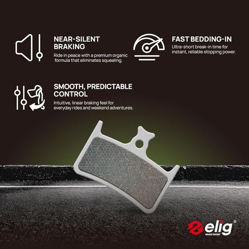 وسائد فرامل قرص الدراجة من ELIG متوافقة مع Hope Tech E4، Race Evo E4، Mono M4، RX4-SH، RX4+｜MTB/eMTB/Downhill/Trail/Cross Country(XC)/جميع الجبال/السباقات in Kuwait