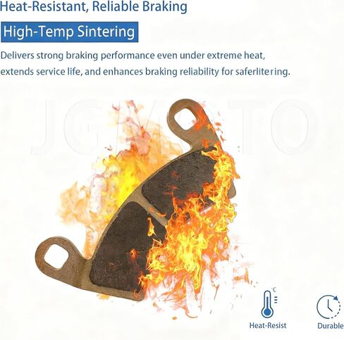 وسادات الفرامل المعدنية الملبدة لـ Polaris RZR XP 900/4 800 EFI/Ranger XP 900/Ranger 500/570/700/800/900 Ranger Crew 500، مجموعة وسادات الفرامل البديلة المتينة تحل محل 1911228 2203747 2205949 2208933 in Kuwait