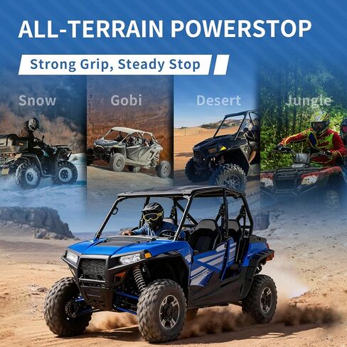 وسادات الفرامل المعدنية الملبدة لـ Polaris RZR XP 900/4 800 EFI/Ranger XP 900/Ranger 500/570/700/800/900 Ranger Crew 500، مجموعة وسادات الفرامل البديلة المتينة تحل محل 1911228 2203747 2205949 2208933 in Kuwait