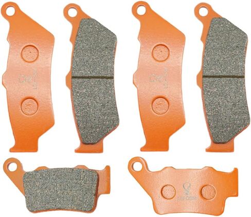 Front Rear Carbon Fiber Brake Pads Compatible with for BMW F700 GS F700GS F 700 GS 2013-2017, F800 GS F800G 2008-2012 F 800 GS Adventure 2012 2013 2014 2015 2016 2017 FA209F FA209F FA213R in Saudi Arabia