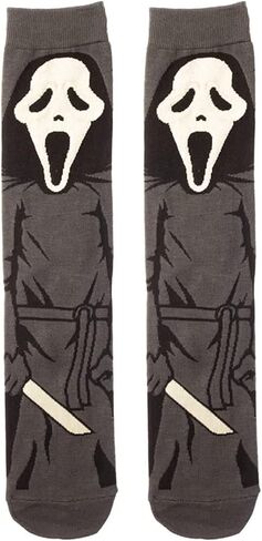 Grand Clothing Outlet Ghostface Scream Halloween Character 360 Crew Socks in Kuwait