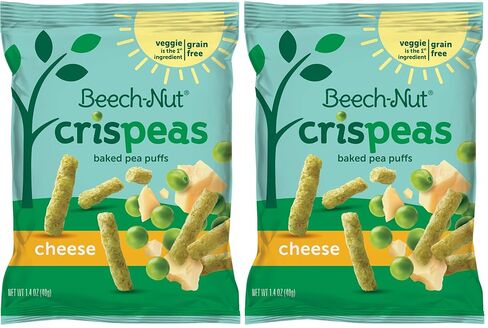 Beech-Nut Crispeas Cheese Baked Pea Puffs Toddler Snack, 1.4 oz Bag in Saudi Arabia