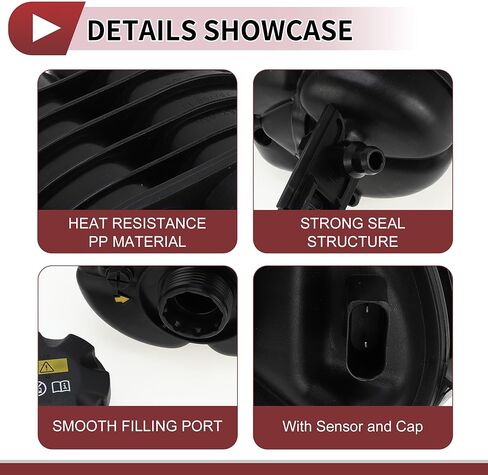 1 Set Engine Coolant Reservoir Water Expansion Tank for BMW 330i 2017-2019 330i XDrive 17-19 Coolant Radiator Reservoir Bottle with Cap No.17138610652 in Saudi Arabia