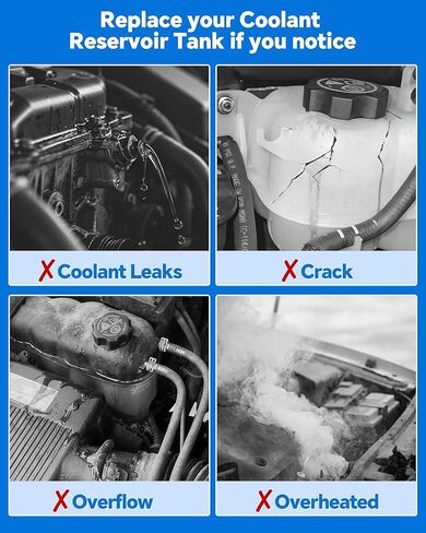 603-973 خزان خزان سائل التبريد مع غطاء لسيارة Chevy Silverado 1500 Tahoe، GMC Sierra 1500 Yukon، Cadillac Escalade 2014-2020، استبدال # 603973 22856231 3014134، خزان تجاوز سائل التبريد من الألومنيوم in Kuwait