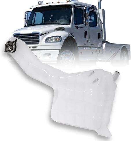 Engine Coolant Overflow Recovery Reservoir Tank [w/Cap & Sensor] Compatible with Freightliner M2 2012-2017 in Saudi Arabia