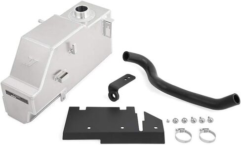 Mishimoto MMRT-F2D-11PMWBK Aluminum Degas Tank, Compatible With Ford 6.7L Powerstroke 2011-2019, Micro-Wrinkle Black in Saudi Arabia