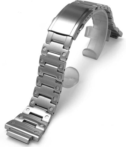 سوار ساعة من الفولاذ المقاوم للصدأ لجهاز G-Shock GA2100/GA2110 | حزام بديل معدني متوافق مع ساعات GA2100/GA2110 الأصلية | لم يتم تضمين أي حالة in Kuwait