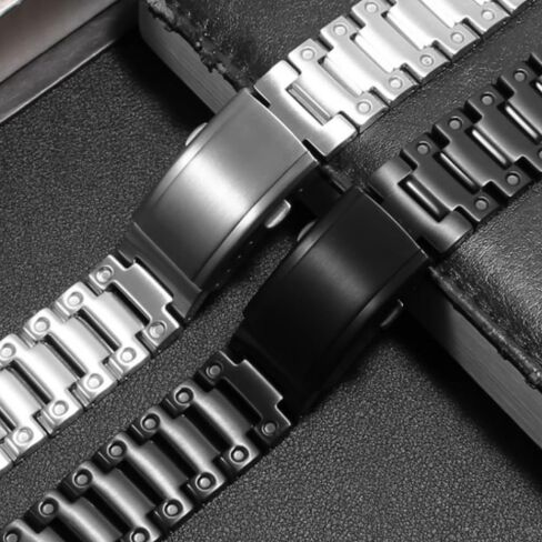 سوار ساعة من الفولاذ المقاوم للصدأ لجهاز G-Shock GA2100/GA2110 | حزام بديل معدني متوافق مع ساعات GA2100/GA2110 الأصلية | لم يتم تضمين أي حالة in Kuwait