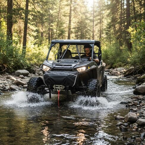 غطاء ونش صغير بشريط عاكس، غطاء واقٍ عالي التحمل مقاوم للماء والأشعة فوق البنفسجية للروافع الكهربائية حتى 5500 رطل in Kuwait