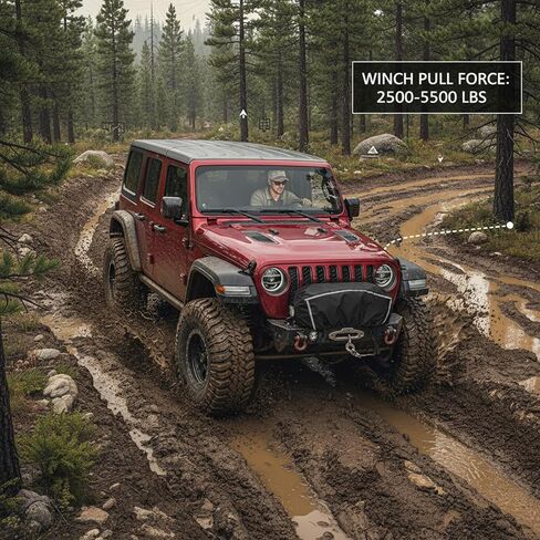 غطاء ونش صغير بشريط عاكس، غطاء واقٍ عالي التحمل مقاوم للماء والأشعة فوق البنفسجية للروافع الكهربائية حتى 5500 رطل in Kuwait