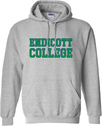 سويت شيرت بقلنسوة للجنسين من CreateMyTee Endicott College Block Letters - ملابس Endicott Gulls in Saudi Arabia