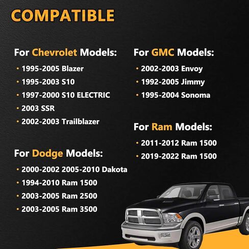 Driver Shaft Center Support Bearing Carrier Bearing Replacement for 1994-2010 Dodge Ram 1500 2500 3500 V6 V8, Dakota, Chevrolet Blazer, Trailblazer, S10 Replace# HB-88530, 12479237 in Kuwait