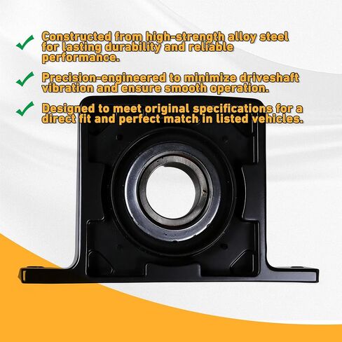 Driver Shaft Center Support Bearing Carrier Bearing Replacement for 1994-2010 Dodge Ram 1500 2500 3500 V6 V8, Dakota, Chevrolet Blazer, Trailblazer, S10 Replace# HB-88530, 12479237 in Kuwait